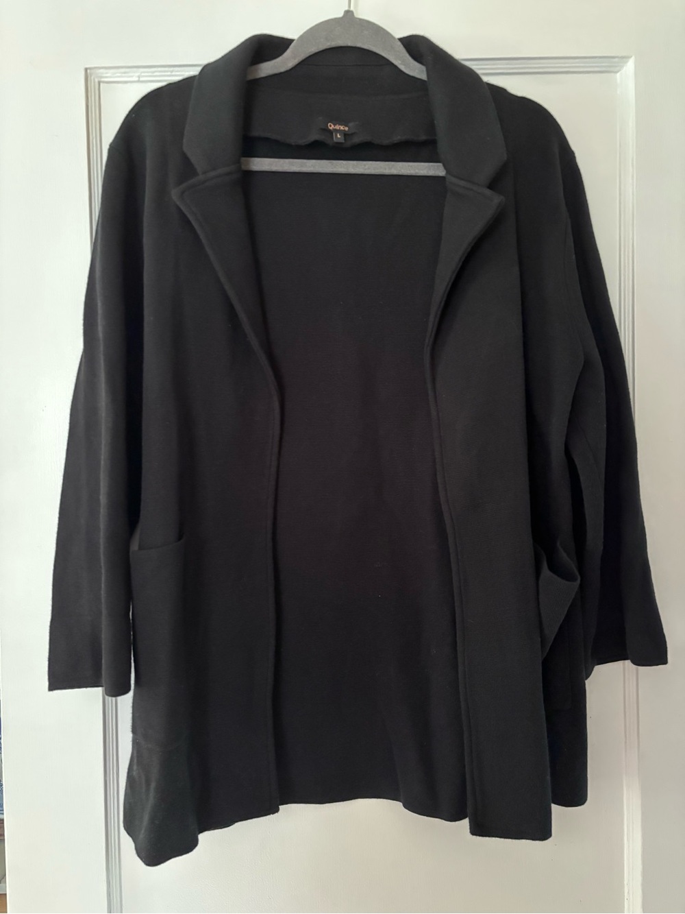 Quince Knit Cotton Open Blazer